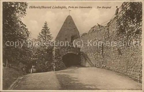 Lindenfels Odenwald Burghof Hoehenluftkurort "Perle des Odenwaldes" Kat. Lindenfels