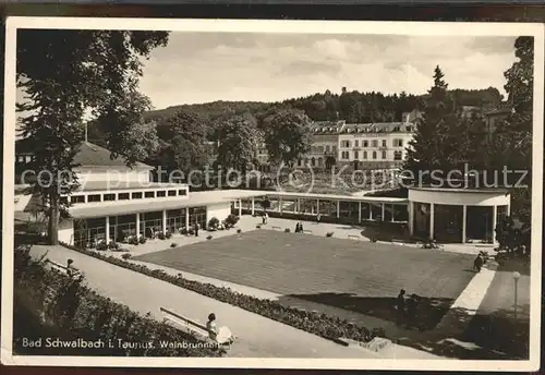 Bad Schwalbach Weinbrunnen Bahnpost Kat. Bad Schwalbach