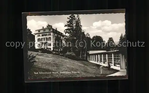 Bad Schwalbach Sanatorium Eugenie Kat. Bad Schwalbach
