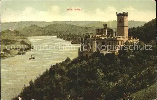 Stolzenfels Schloss Rheinblick Kat. Koblenz