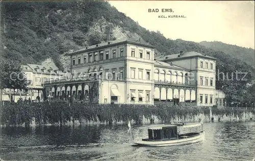 Bad Ems Koeniglicher Kursaal Lahn Boot Kat. Bad Ems