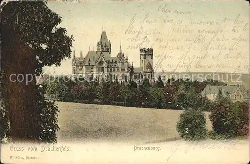 Drachenfels Schloss Drachenburg Kat. Koenigswinter