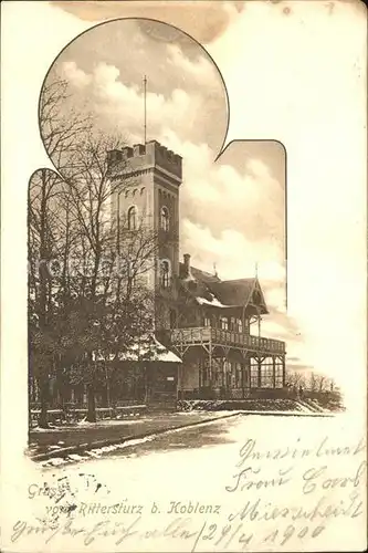 Koblenz Rhein Rittersturz Aussichtspunkt Kat. Koblenz