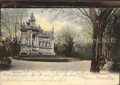 Koblenz Rhein Kaiserin Augusta Denkmal Rheinanlagen Kat. Koblenz