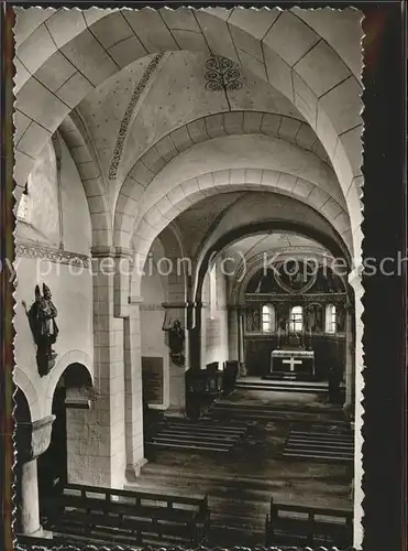 Luegde Kilianskirche Inneres Heiligenfigur Altar Kat. Luegde