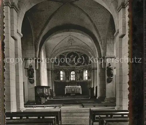 Luegde Inneres der Kilianskirche Hochaltar Heiligenfigur Kat. Luegde