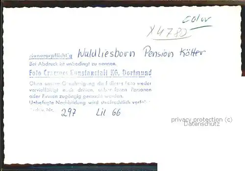 Bad Waldliesborn Pension Koetter Kat. Lippstadt
