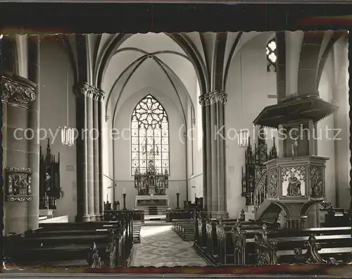Luegde Pfarrkirche St. Marien Altar Kanzel Kat. Luegde