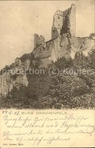 Koenigswinter Ruine Drachenfels Kat. Koenigswinter