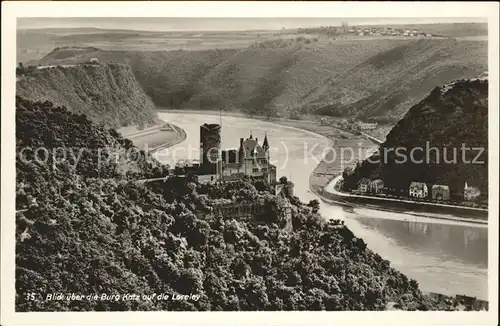 St Goarshausen Burg Katz am Rhein Kat. Sankt Goarshausen