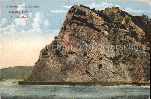 St Goarshausen Loreleyfelsen Kat. Sankt Goarshausen