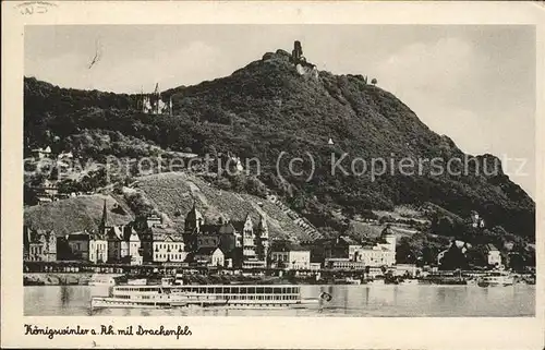 Koenigswinter mit Drachenfels Feldpost Kat. Koenigswinter