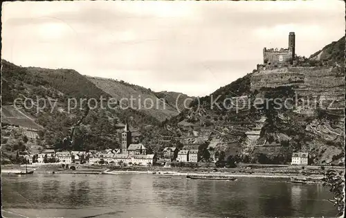 Wellmich am Rhein mit Burg Maus Kat. Sankt Goarshausen