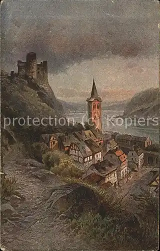 Wellmich Burg Maus Feldpost Kat. Sankt Goarshausen