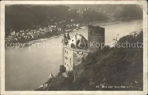 St Goarshausen Burg Katz Kat. Sankt Goarshausen