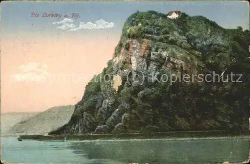 St Goarshausen Loreleyfelsen Kat. Sankt Goarshausen