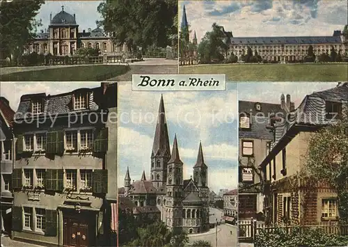 Bonn Rhein Poppelsdorfer Schloss Universitaet Muensterkirche Beethovens Geburtshaus / Bonn /Bonn Stadtkreis
