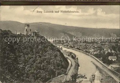 Niederlahnstein Burg Lahneck Feldpost Kat. Lahnstein