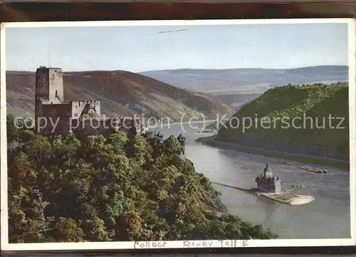 Kaub Die Pfalz und Burg Gutenfels Kat. Kaub