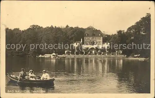 Bad Nauheim Teichhaus Bootspartie Kat. Bad Nauheim