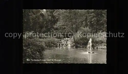 Bad Nauheim Kleiner Teich im Kurpark Kat. Bad Nauheim