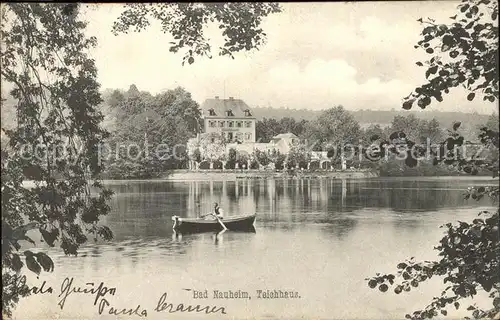 Bad Nauheim Teichhaus Bootspartie Kat. Bad Nauheim