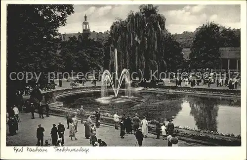 Bad Nauheim Trinkkuranlage Springbrunnen Kat. Bad Nauheim