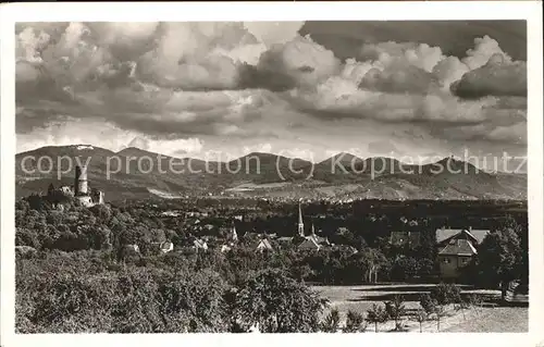 Bad Godesberg Panorama mit Godesburg Kat. Bonn