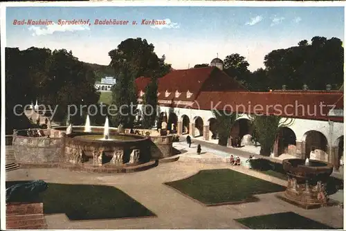 Bad Nauheim Sprudelhof Badehaeuser und Kurhaus Kat. Bad Nauheim