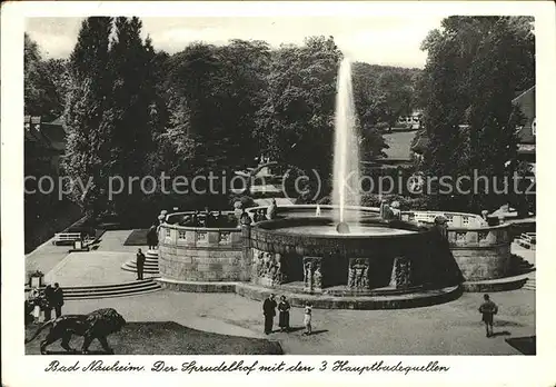 Bad Nauheim Sprudelhof mit den 3 Hauptbadequellen Kat. Bad Nauheim