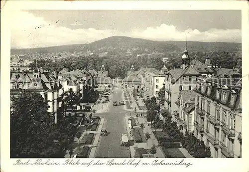 Bad Nauheim Sprudelhof mit Johannisberg Kat. Bad Nauheim