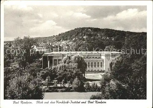 Bad Nauheim Kerckhoff Institut Panorama Kat. Bad Nauheim