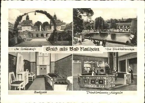 Bad Nauheim Sprudelhof Trinkkuranlage Badezelle Trinkbrunnen Ausgabe Kat. Bad Nauheim