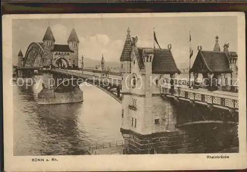 Bonn Rhein Rheinbruecke Feldpost / Bonn /Bonn Stadtkreis