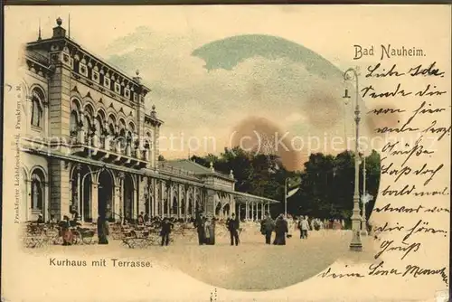 Bad Nauheim Kurhaus mit Terrasse Kat. Bad Nauheim