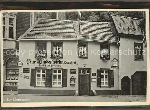 Bad Godesberg Gasthof Zur Lindenwirtin Kat. Bonn