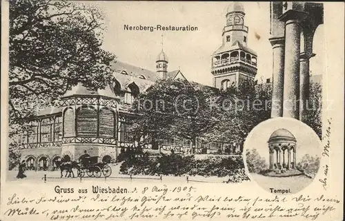 Wiesbaden Neroberg Restaurant Tempel Kat. Wiesbaden