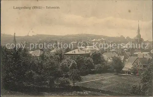 dk00185 Langenberg Rheinland Panorama Kategorie. Velbert Alte Ansichtskarten