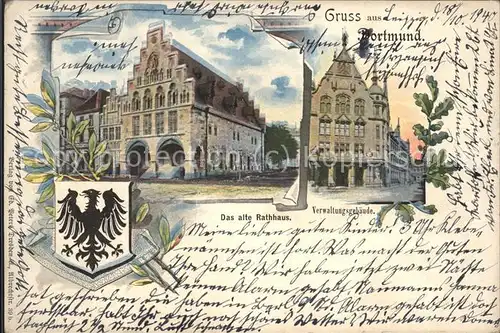 Dortmund Altes Rathaus Wappen Kat. Dortmund