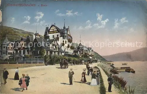 Assmannshausen Dichter- und Kuenstlerheim "Zur Krone" Promenade / Ruedesheim am Rhein /