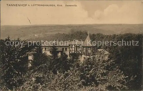 Luettringhausen Tannenhof Damenvilla Kat. Remscheid