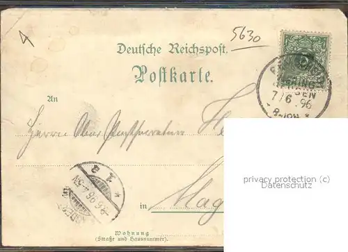 Muengsten Kaiser Wilhelm Bruecke Eisenbahn Kat. Remscheid