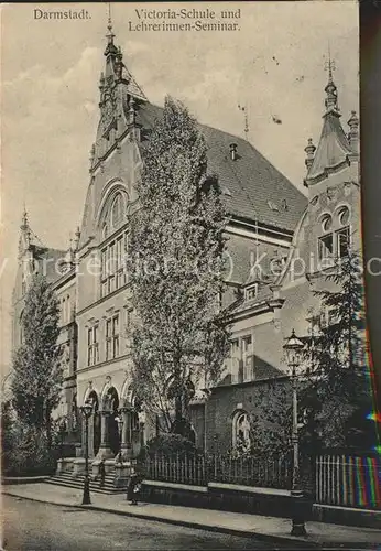 Darmstadt Victoriaschule Lehrerinnenseminar Kat. Darmstadt