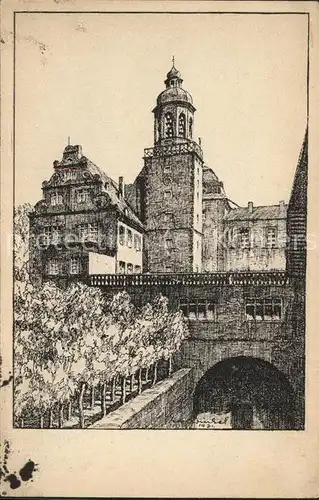 Darmstadt Glockenturm im Schloss Kat. Darmstadt