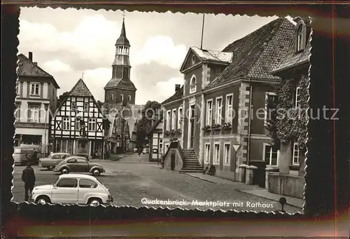 Quakenbrueck Marktplatz Rathaus Kat. Quakenbrueck