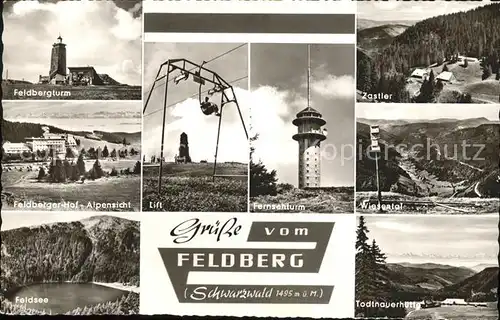 Feldberg Schwarzwald Fernsehturm Lift Feldsee Turm Wiesental  Zastler Kat. Feldberg (Schwarzwald)