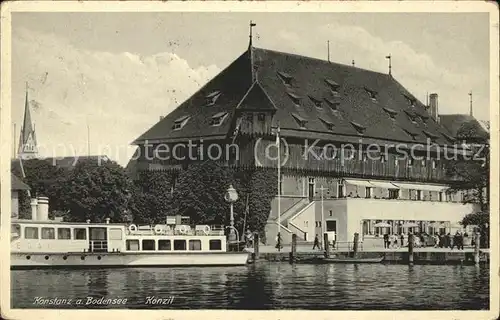 Konstanz Konzil Schiff Anlegestelle Kat. Konstanz