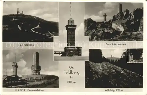 Feldberg Schwarzwald Fernmeldeturm Brunhildisbrunnen Altkoenig Kat. Feldberg (Schwarzwald)