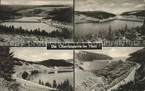 Okertalsperre Stausee Schulenberg Sperrmauer Kat. Goslar