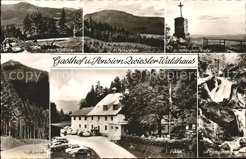 Ludwigsthal Falkensteigipfel Pension "Zwiesler Waldhaus" Kat. Lindberg